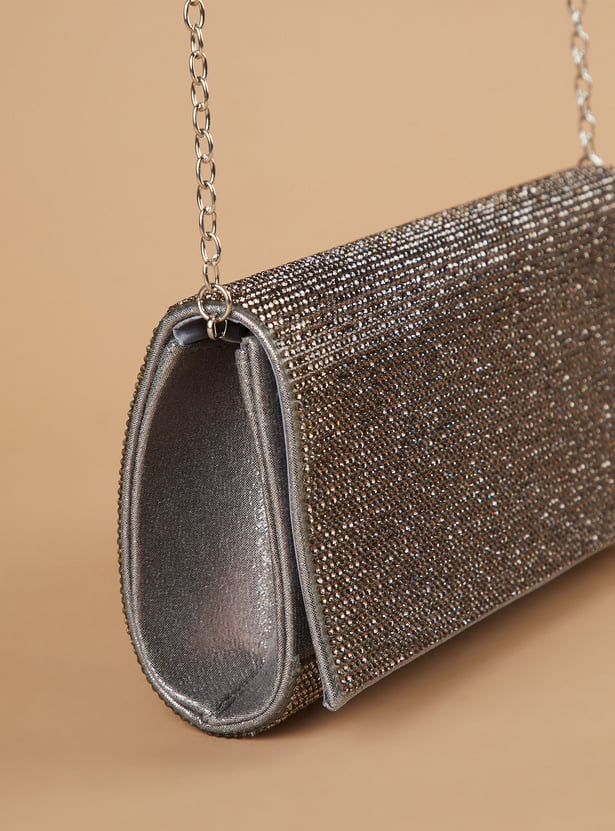 CODE Embellished Envelope Clutch