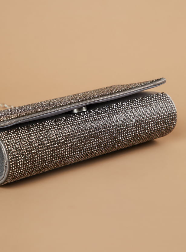 CODE Embellished Envelope Clutch