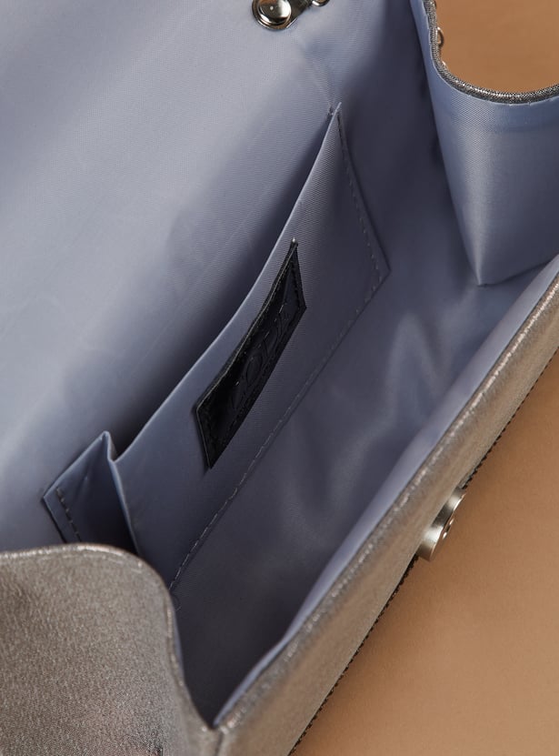 CODE Embellished Envelope Clutch