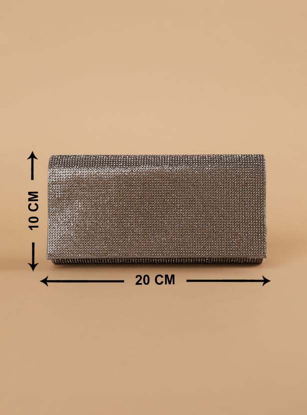 CODE Embellished Envelope Clutch