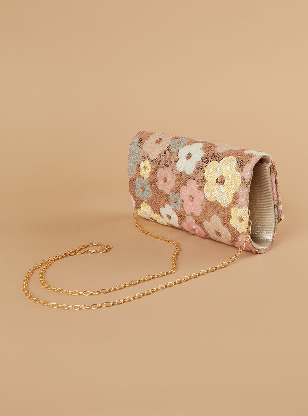 CODE Floral Print Envelope Clutch