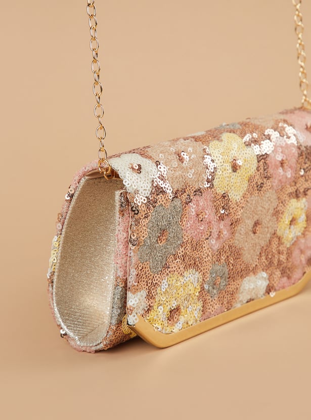 CODE Floral Print Envelope Clutch
