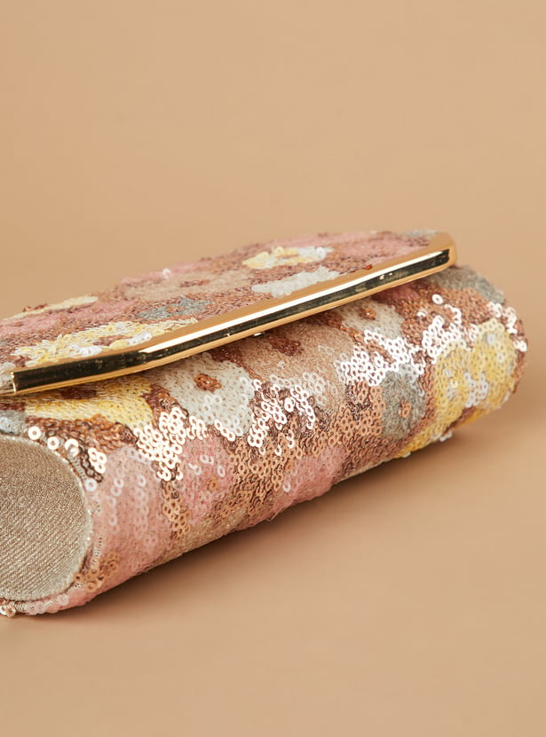 CODE Floral Print Envelope Clutch