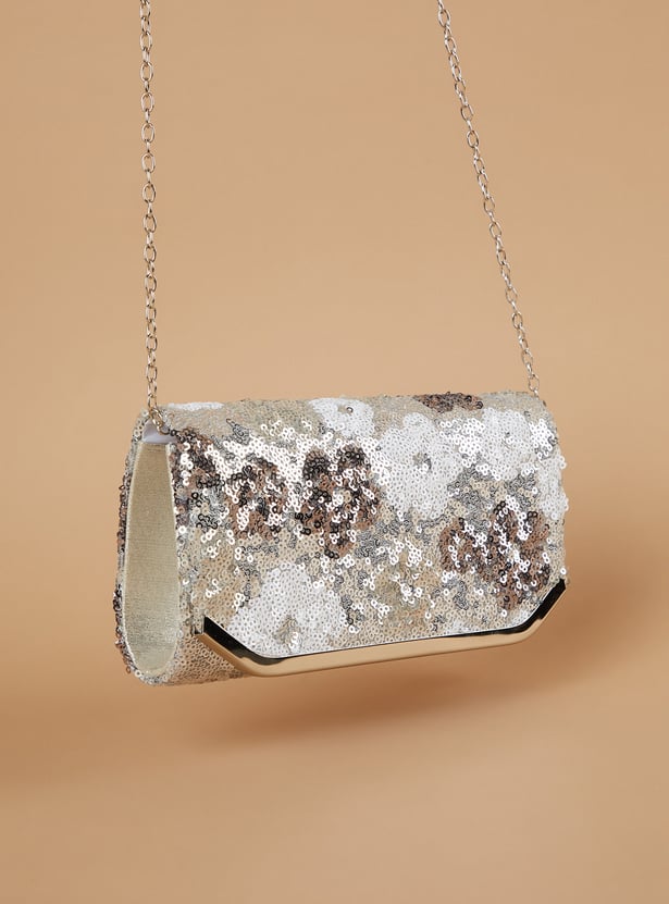 CODE Floral Print Envelope Clutch
