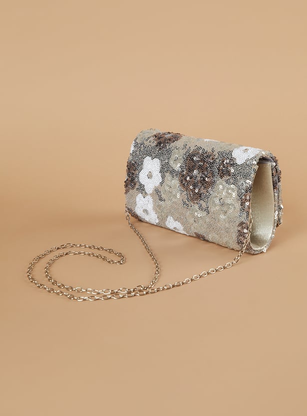 CODE Floral Print Envelope Clutch