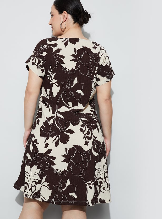 NEXUS Floral Print A-Line Dress