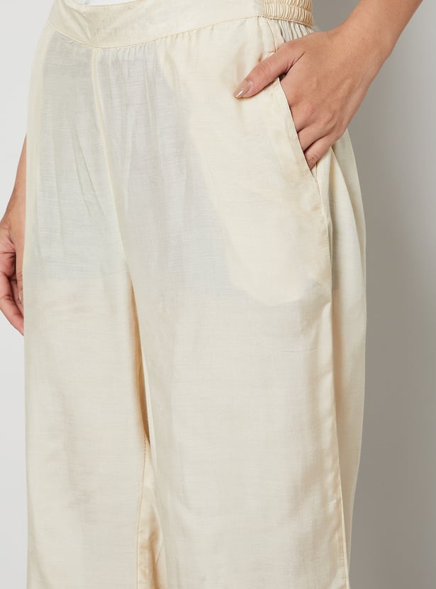 MELANGE Printed Straight Kurta Set
