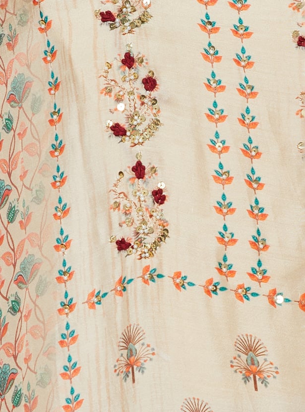 MELANGE Printed Straight Kurta Set