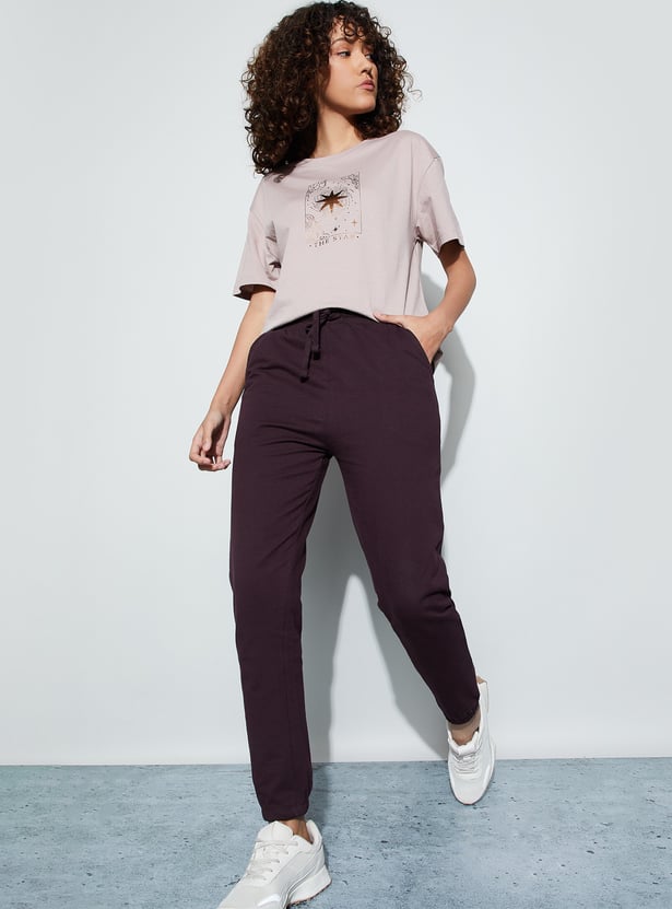 FAME FOREVER Knit Joggers
