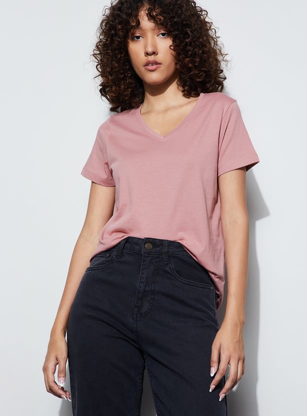 FAME FOREVER Solid T-shirt