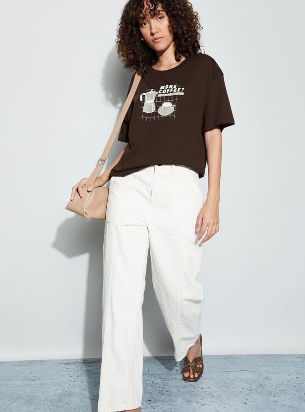 FAME FOREVER Graphic Print T-shirt
