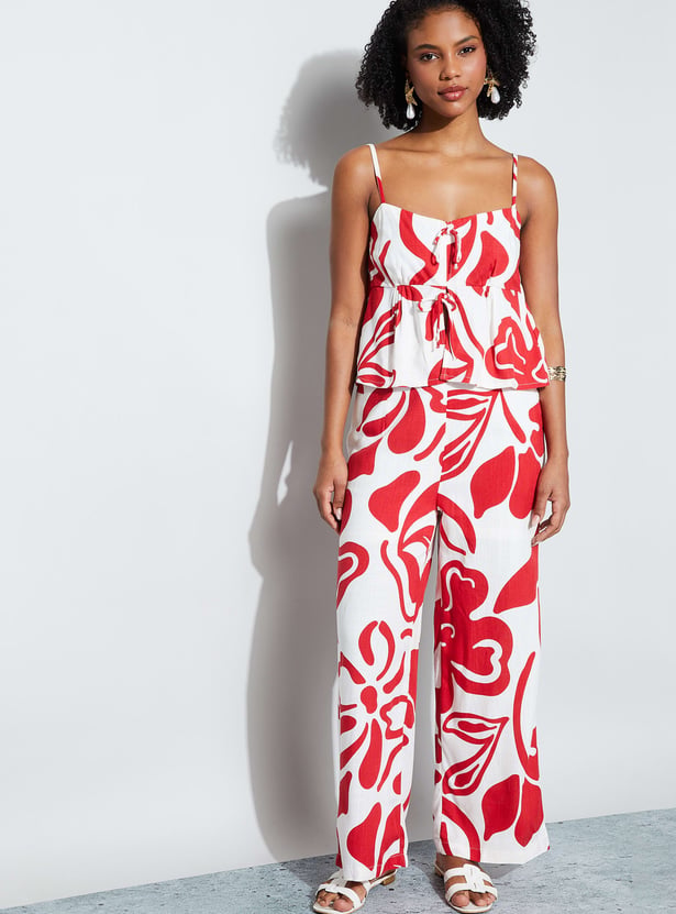 GINGER Abstract Print Top