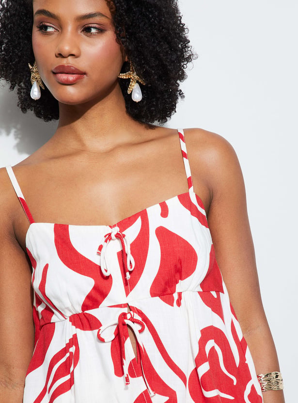 GINGER Abstract Print Top