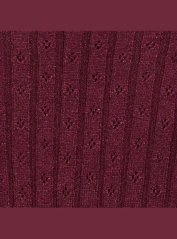 GINGER Ribbed Tie-Up Neck Top