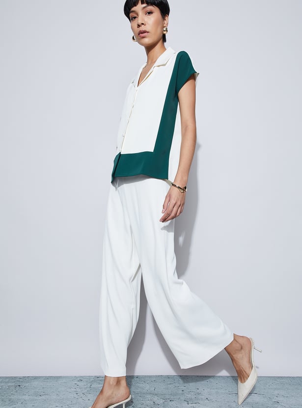 CODE Woven Mid-Rise Trousers