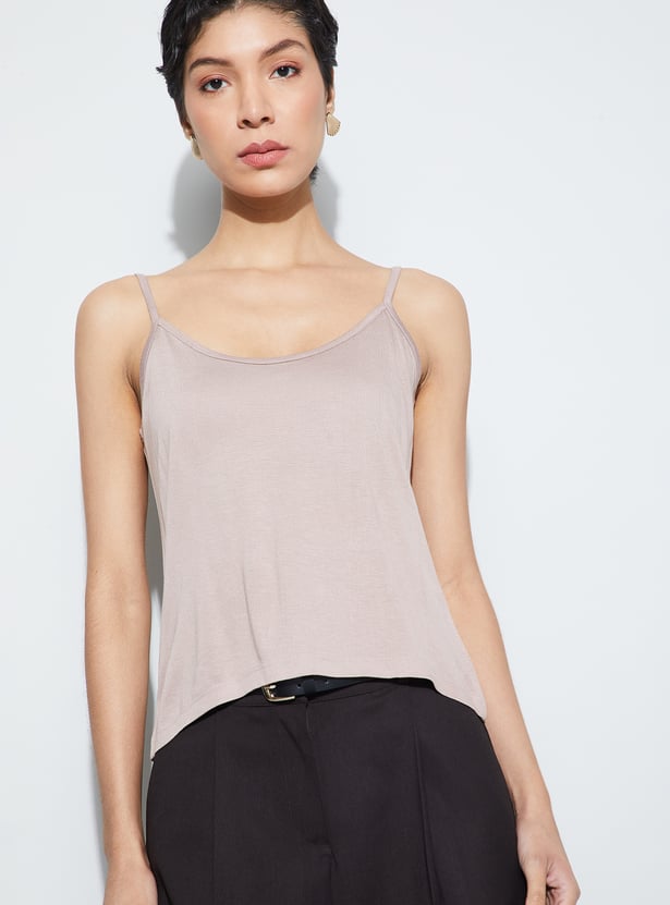 CODE Crochet Knit Top with Camisole