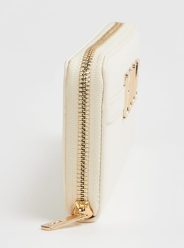 ELLE Solid Zip Around Wallet