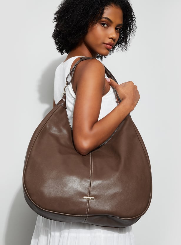 GINGER Solid Hobo Bag