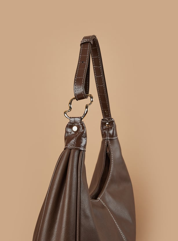 GINGER Solid Hobo Bag