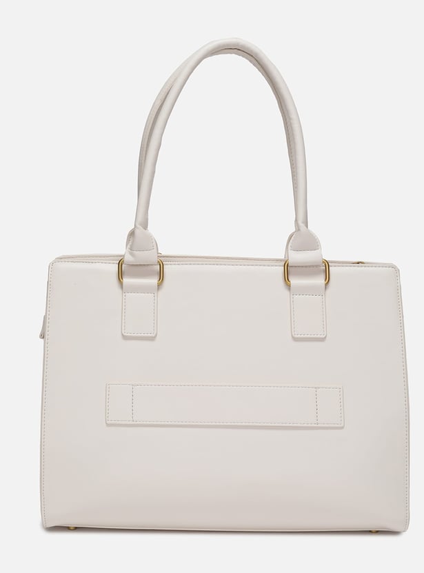 ALLEN SOLLY Woven Handheld Bag