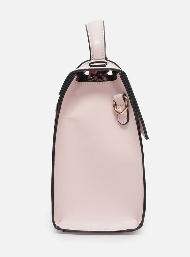 ALLEN SOLLY Floral Print Handheld Bag