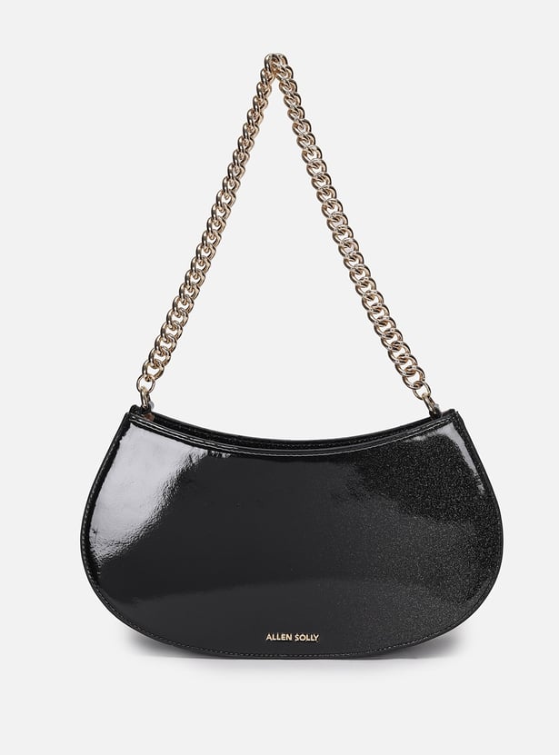 ALLEN SOLLY Glossy Saddle Bag
