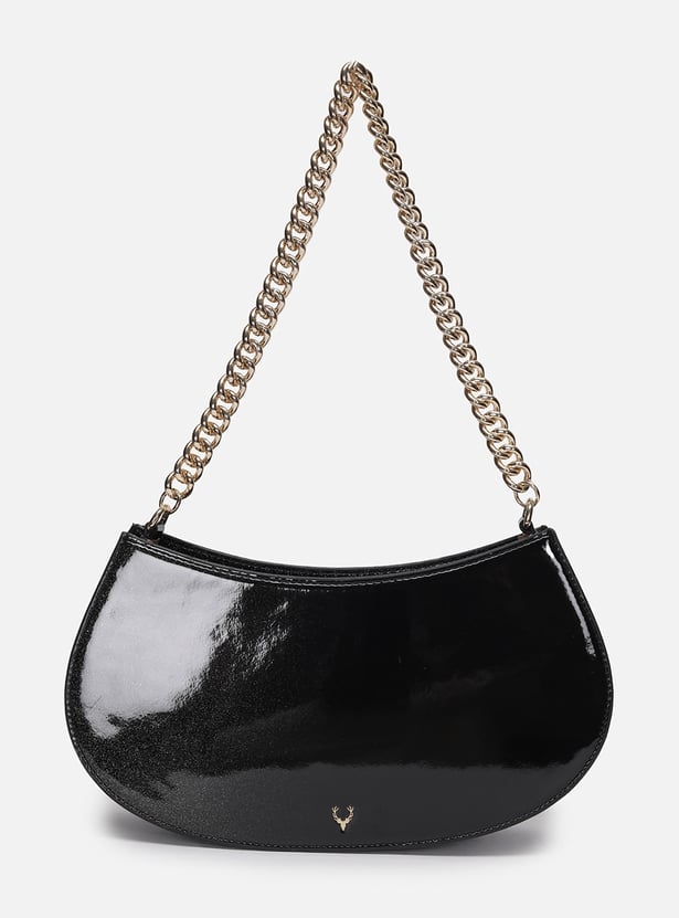 ALLEN SOLLY Glossy Saddle Bag