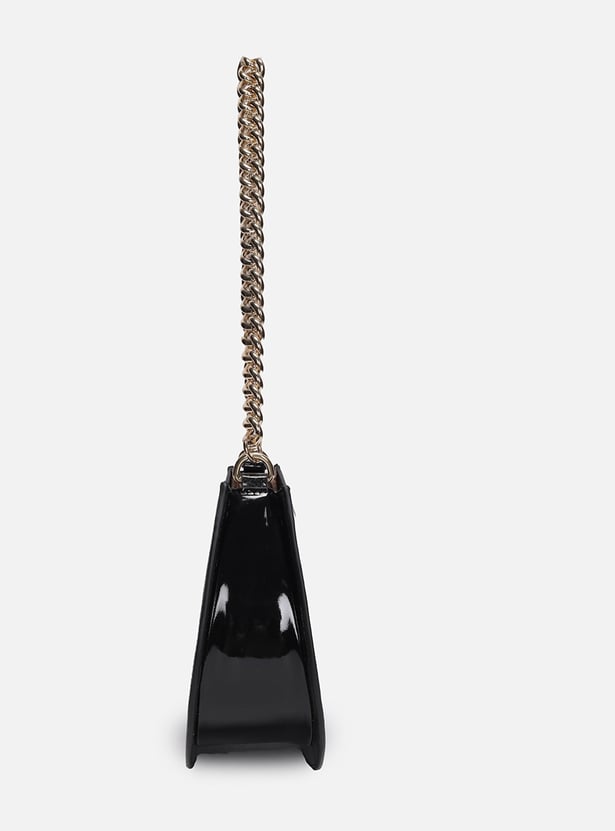 ALLEN SOLLY Glossy Saddle Bag