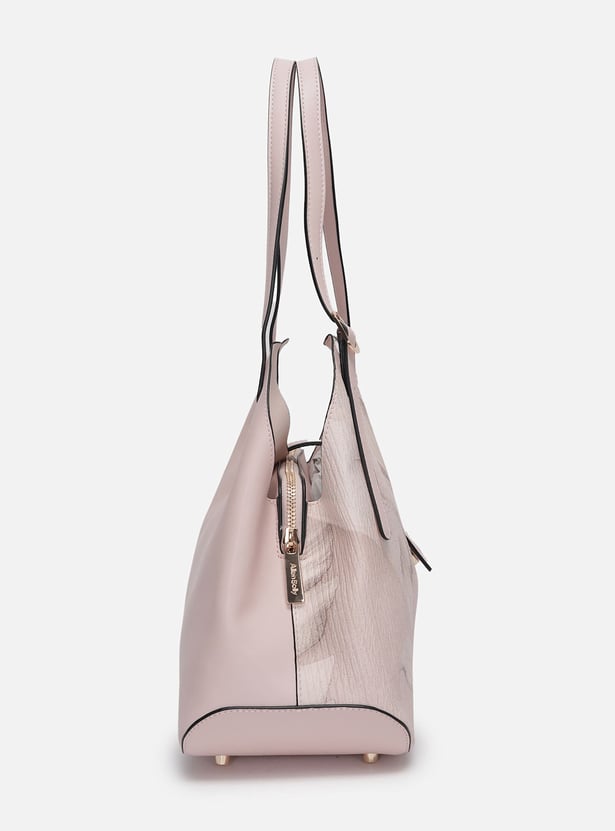 ALLEN SOLLY Floral Print Shoulder Bag