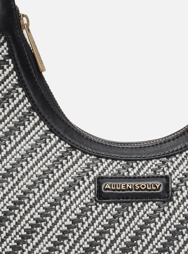 ALLEN SOLLY Woven Chain Strap Hobo Bag