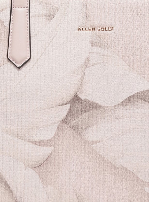 ALLEN SOLLY Floral Print Laptop Bag