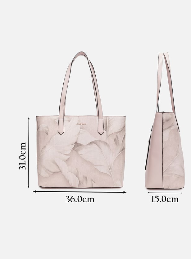 ALLEN SOLLY Floral Print Laptop Bag