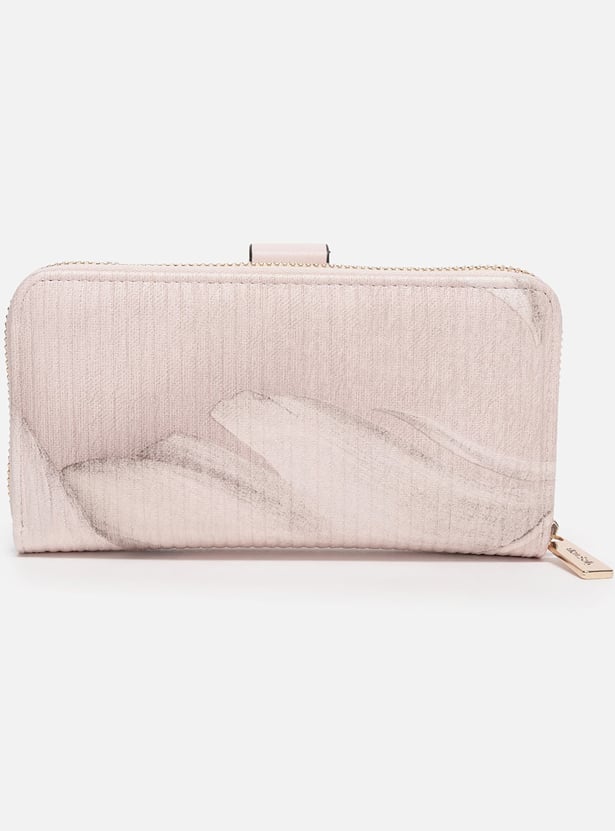 ALLEN SOLLY Printed Zip Around Wallet
