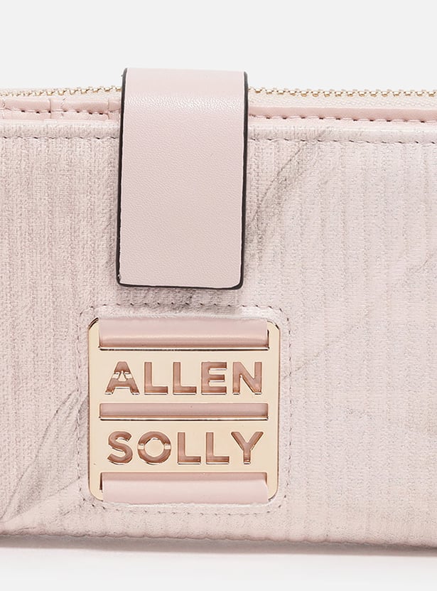 ALLEN SOLLY Printed Zip Around Wallet