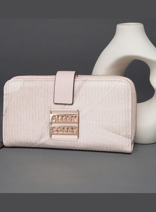 ALLEN SOLLY Printed Zip Around Wallet