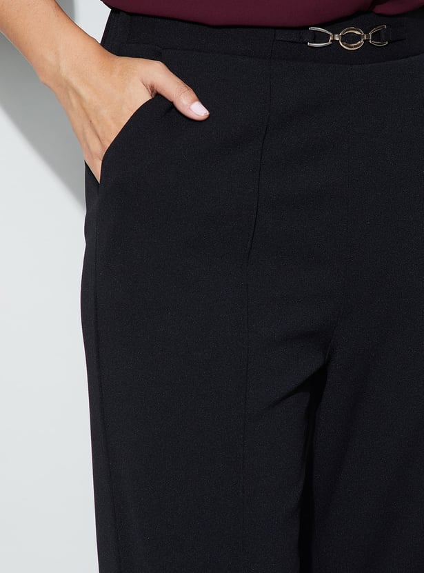 CODE CLASSIC Pintuck Straight Trousers
