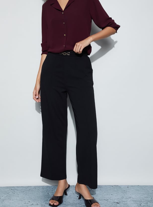 CODE CLASSIC Pintuck Straight Trousers