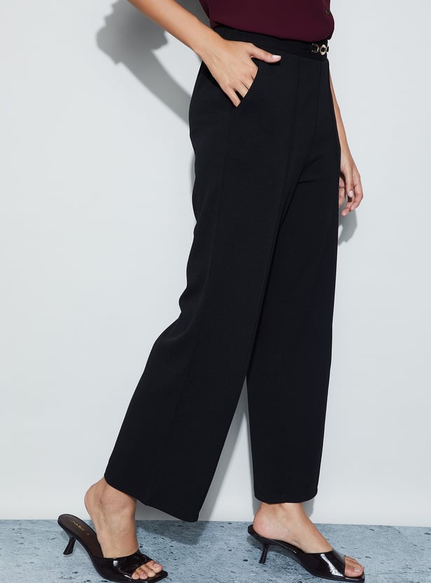 CODE CLASSIC Pintuck Straight Trousers