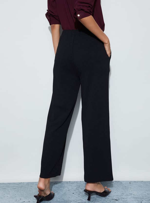 CODE CLASSIC Pintuck Straight Trousers