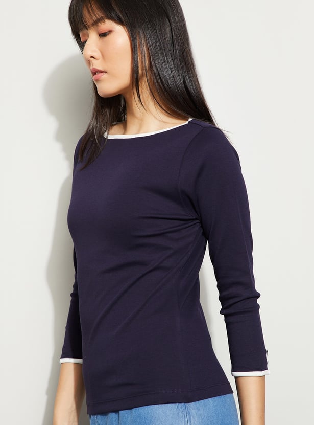 CODE CLASSIC Boat Neck T-shirt