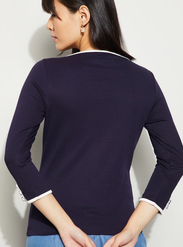 CODE CLASSIC Boat Neck T-shirt