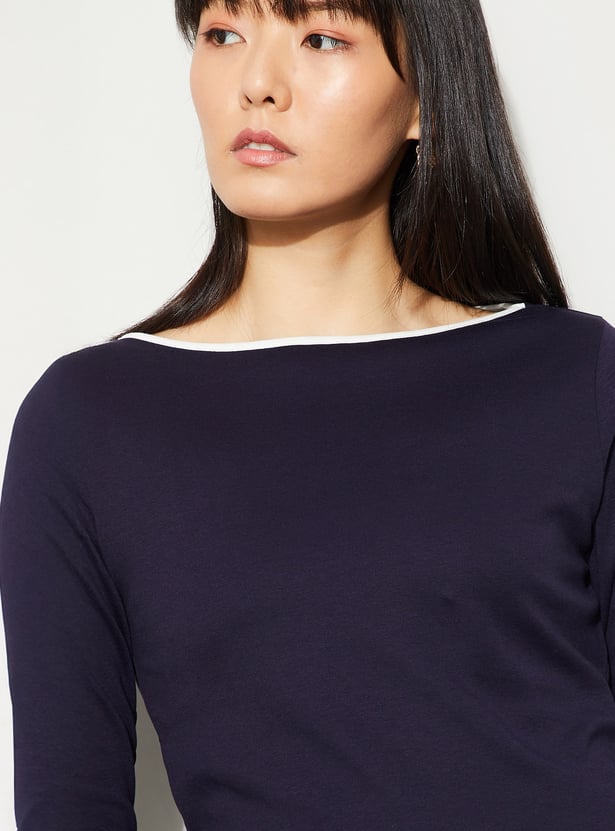 CODE CLASSIC Boat Neck T-shirt