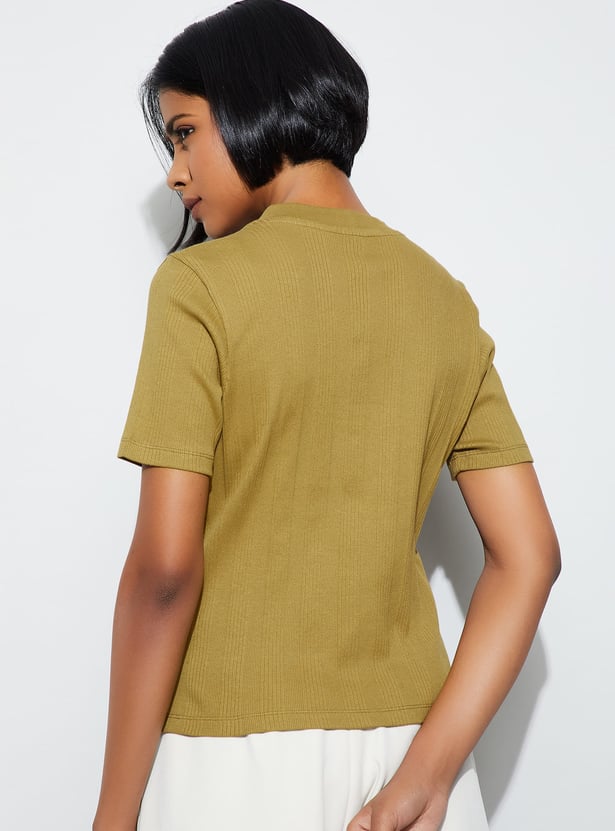 CODE CLASSIC Ribbed T-shirt