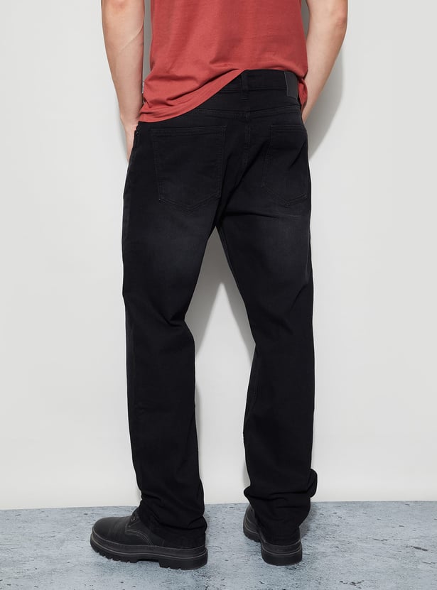 DENIMIZE Washed Regular Straight Jeans