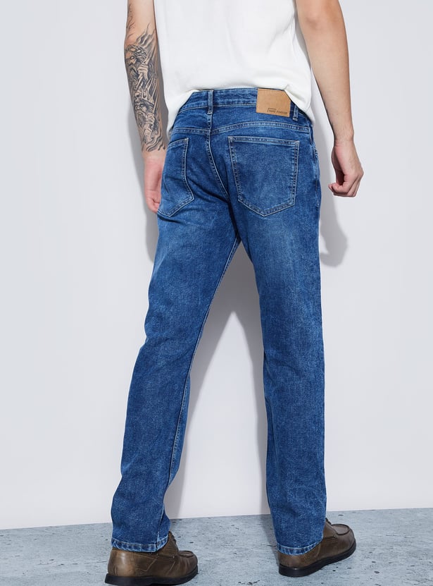 DENIMIZE Washed Slim Straight Jeans