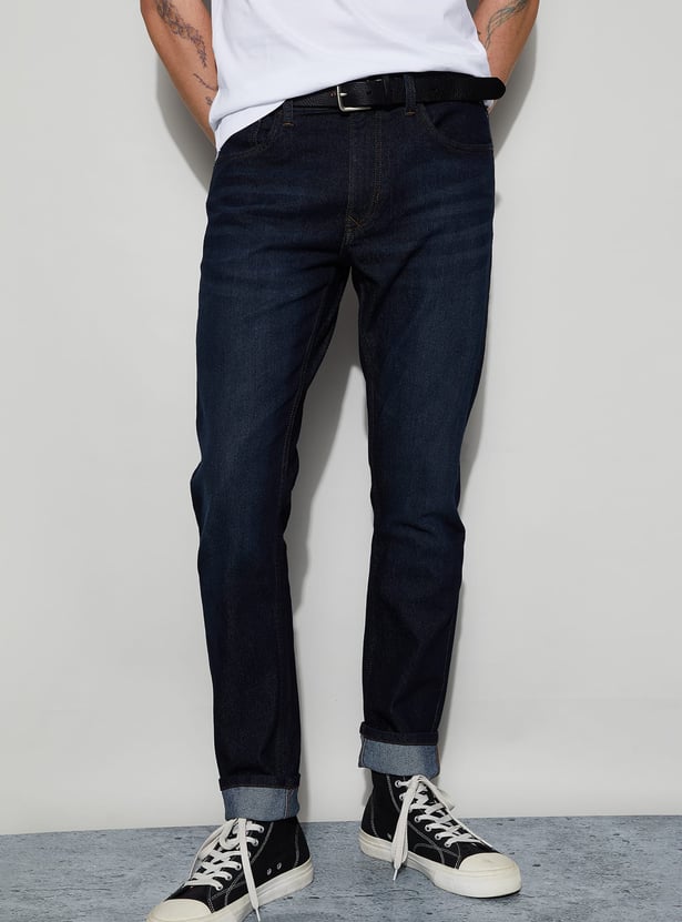 DENIMIZE Washed Slim Tapered Jeans