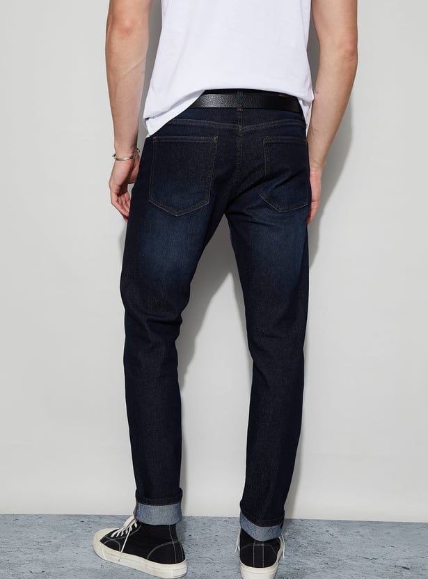 DENIMIZE Washed Slim Tapered Jeans