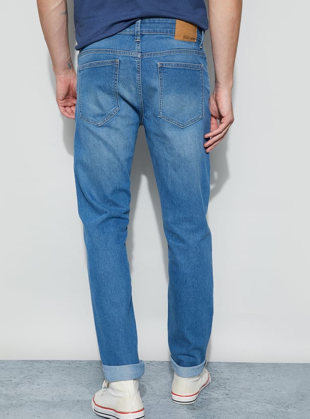 DENIMIZE Washed Slim Tapered Jeans