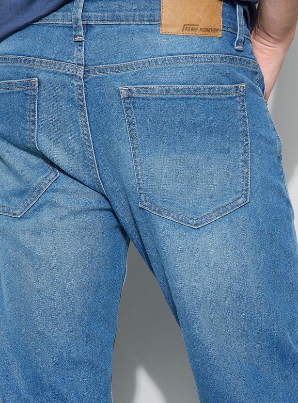 DENIMIZE Washed Slim Tapered Jeans