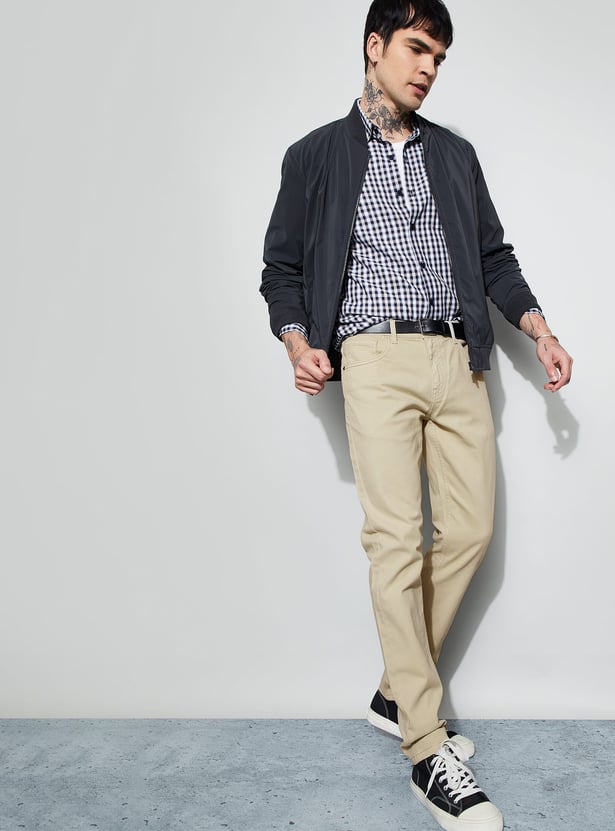DENIMIZE Solid Slim Tapered Jeans